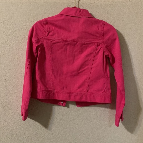 The Children’s Place Jean Jacket in Fuchsia Pink for Girls SZ Large 10/12. - Picture 5 of 8